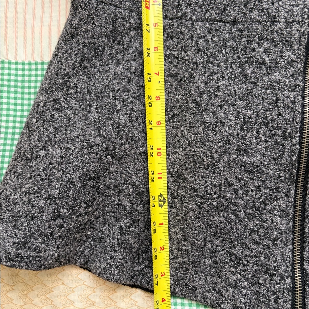 Torrid Asymmetrical Gray Wool Blend Moto Jacket - Picture 6 of 13